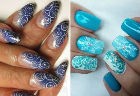 Новогодний маникюр