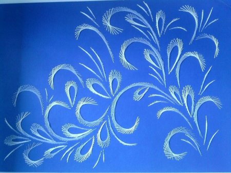 Зимняя роспись на ногтях