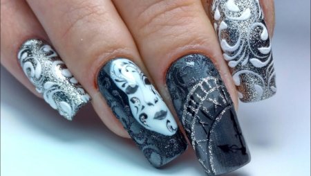 Дизайн ногтей морозные узоры