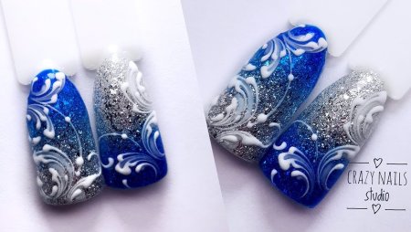 Новогодний дизайн ногтей 2021