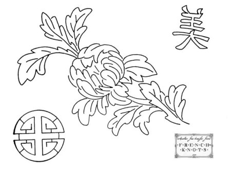 Китайские узоры для вышивки гладью