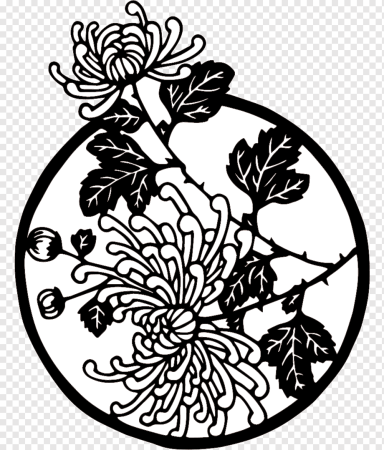 Китайский орнамент Хризантема