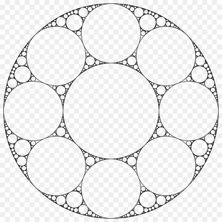 Векторные круги на прозрачном фоне