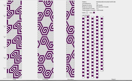 Браслет из 8 бисерин схема для станка