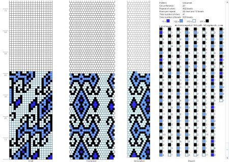 Схемы жгута на 20 бисерин