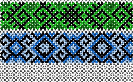 Браслет кирпичным плетением