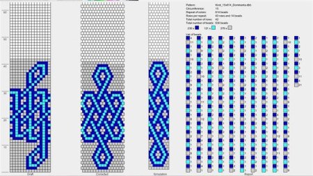 Гердан со змеёй схема