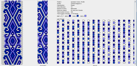 Жгут Гжель бисерный схема