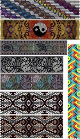 Бисер Пейот узор