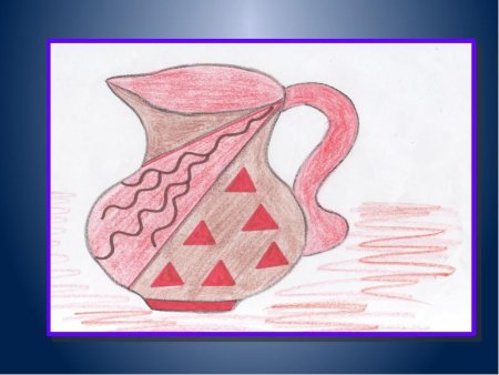 Кувшин с геометрическими фигурами