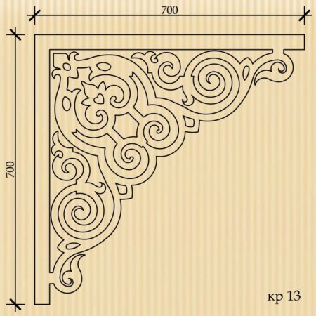 Угловые узоры для резьбы по дереву