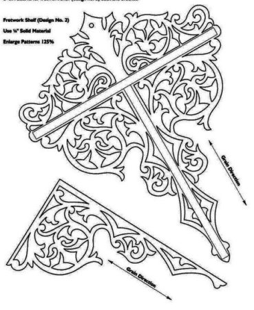 Чертежи для выпиливания полочек