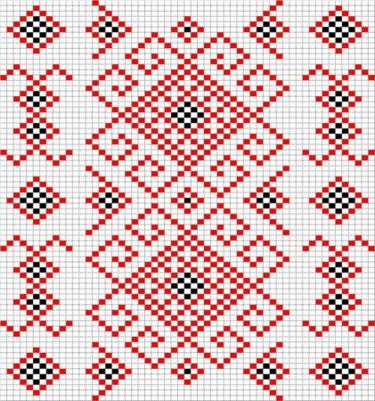 Мордовские рушники с орнаментом