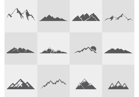 Горы стилизация