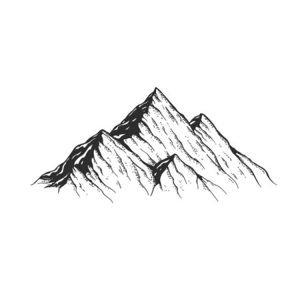 Горы рисунок