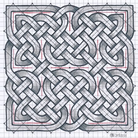 Кельтский узел квадрат