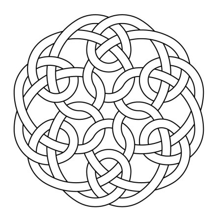 Пятикратный узел Кельтский символ