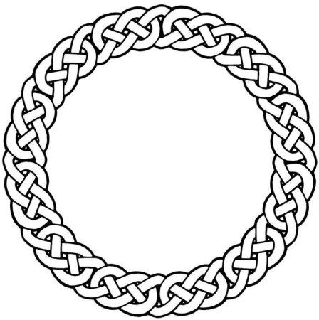 Кельтская вязь по кругу
