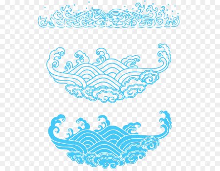 Китайский орнамент волны