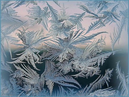 Морозные узоры на окне рисование