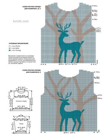 Жаккард интарсия цветные узоры