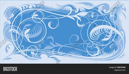 Стилизованные узоры на окне