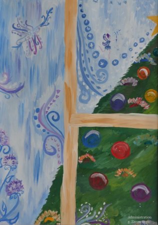 Рисование морозные узоры в подготовительной группе Лыкова