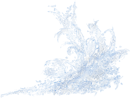 Морозные узоры на прозрачном фоне