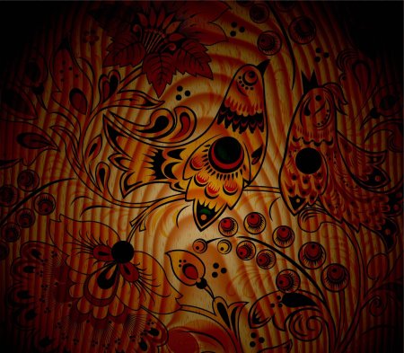 Хохлома абстракция