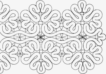 Трафарет Вологодского кружева