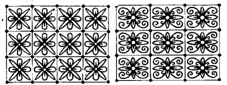 Сетчатый орнамент растительный