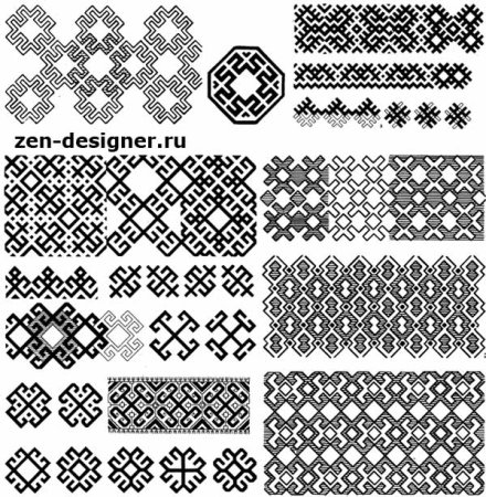 Мордовский орнамент Мокша