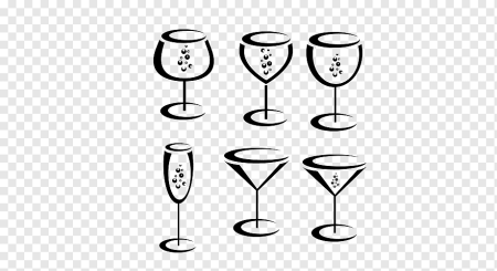 Бокал схематично