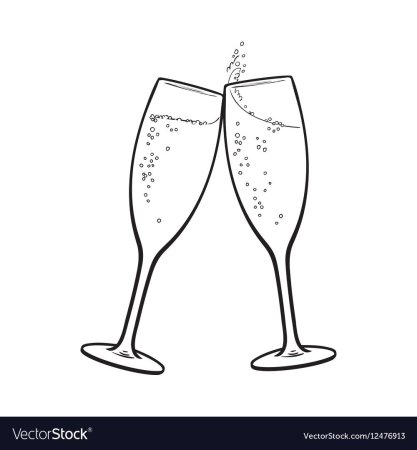 Очертания бокалов шампанского