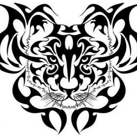 Тигр трайбл эскиз