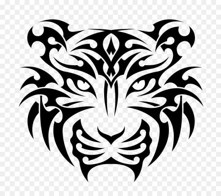 Тату тигр трайбл