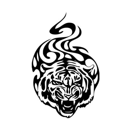 Стилизованная голова тигра