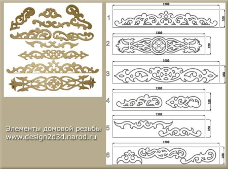 Резные наличники вектора для ЧПУ