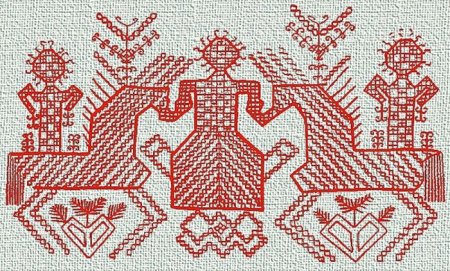 Макошь богиня славян вышивка