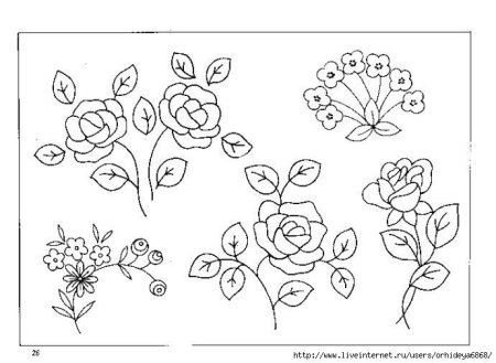 Тамбурный шов схемы для вышивания