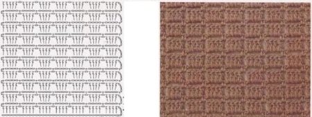 Вафельный узор крючком