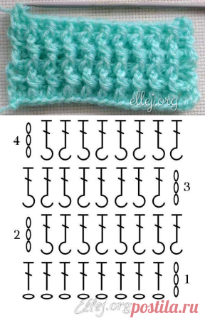 Резинка из рельефных столбиков