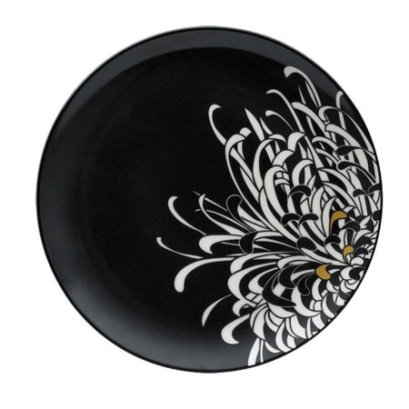 Тарелка с черным узором