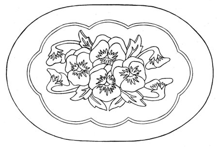 Раскраска чашка с блюдцем