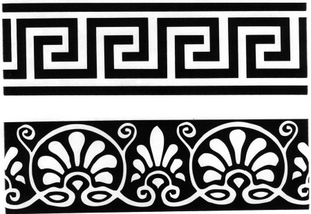 Пальметта орнамент древней Греции