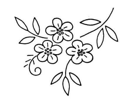 Трафарет цветы для вышивки
