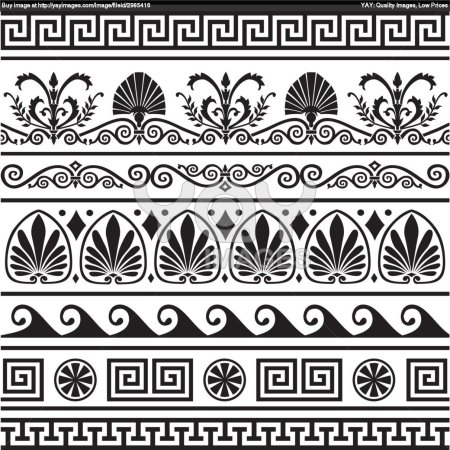 Древнегреческий узор Меандр