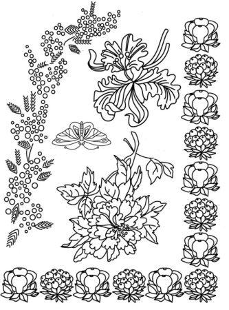 Цветочные орнаменты и узоры из растений