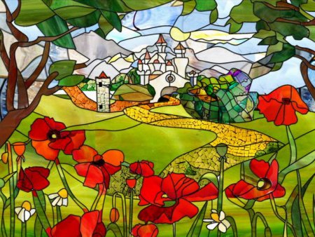 Витражи Тиффани природа