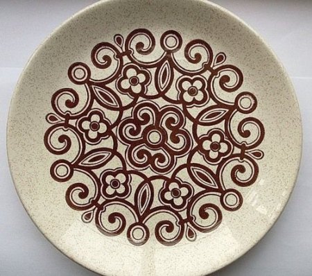Посуда с рисунком завиток